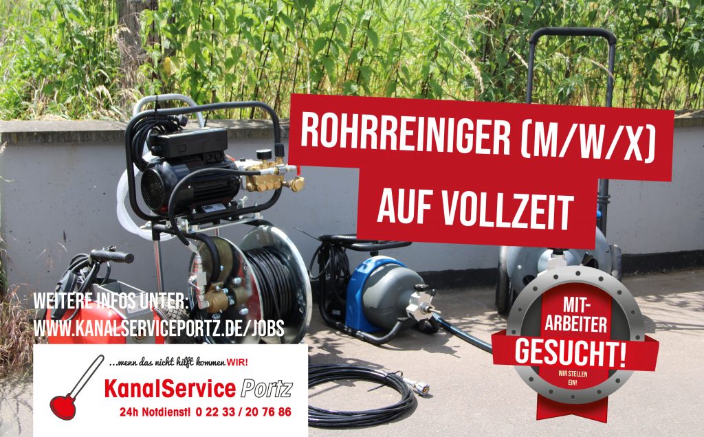 Mitarbeiter gesucht bei Kanalservice Portz aus Hürth